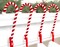 Haute Decor Candy Cane Stocking Holder Holds Up to 10 Lbs (Velvet 2-Pack) - Soft Velvet Material Wrapped Around Strong Steel core, Lightweight Christmas Stocking Hanger